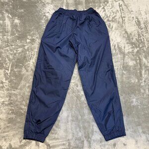 Vintage Nike Track pants joggers Mens Medium windbreaker blue nylon Y2K 90's